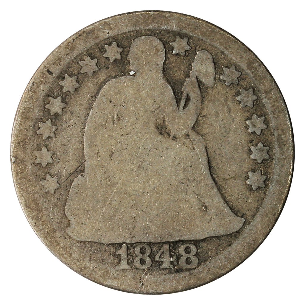 1848 USA Dime About Good (AG3)