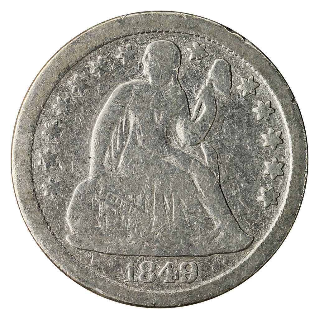 1849 USA Dime G-VG (G6)