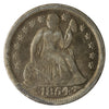 1854 USA Dime F-VF (F15)