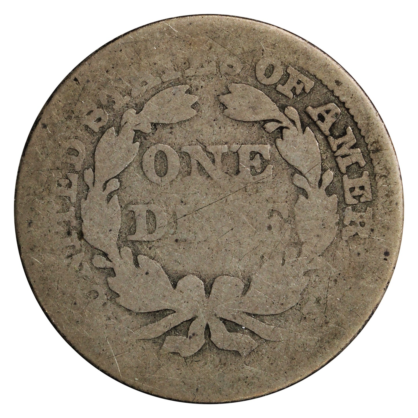1857 USA Dime About Good (AG3)