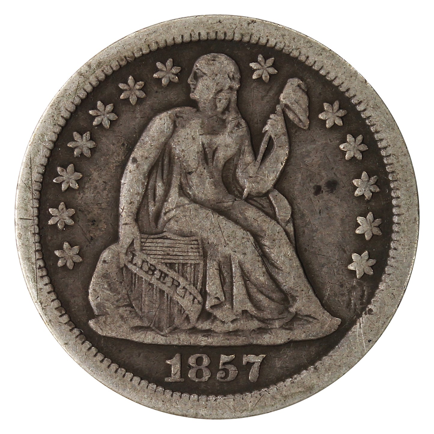 1857 O USA Dime Fine (F12)