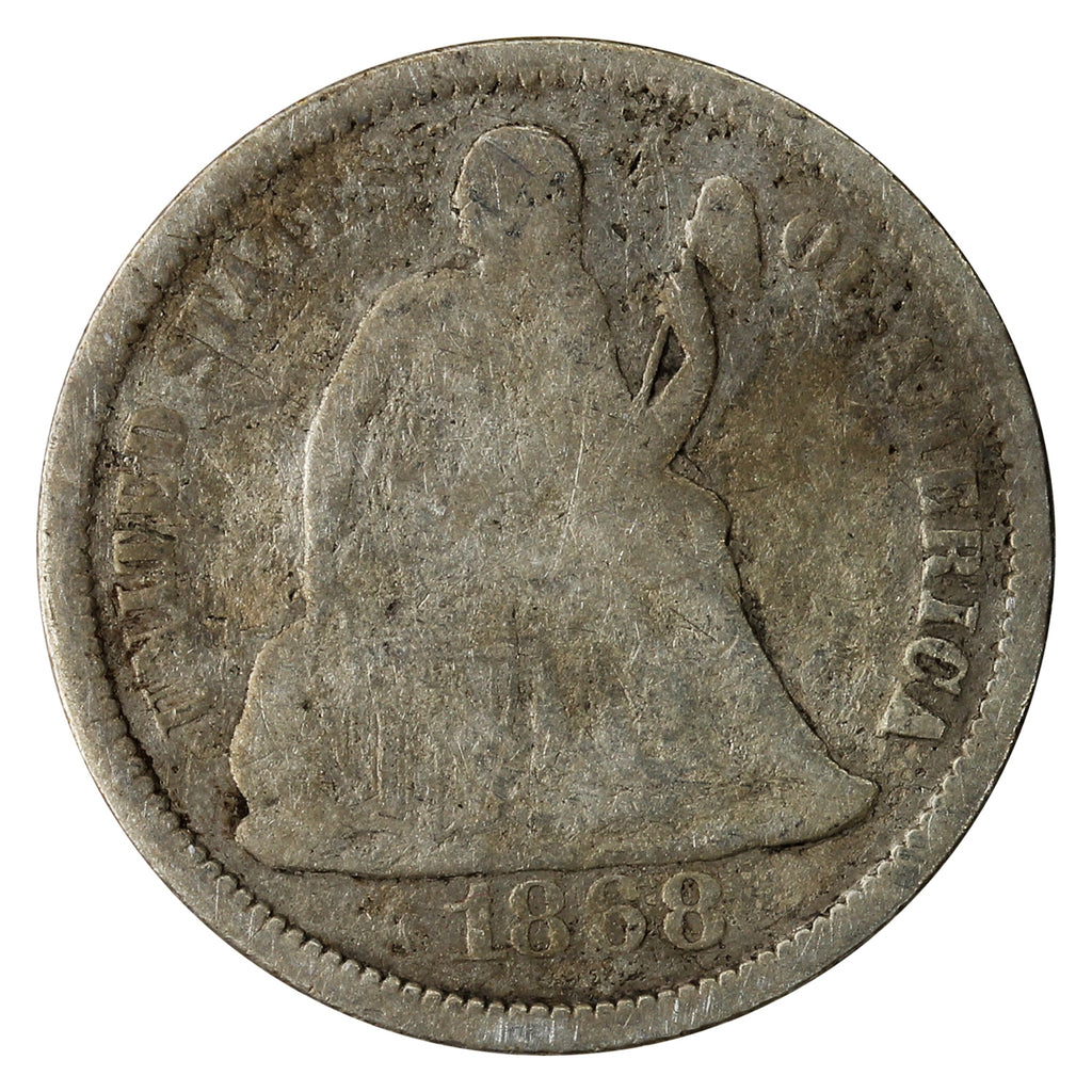 1868 USA Dime Good (G4)