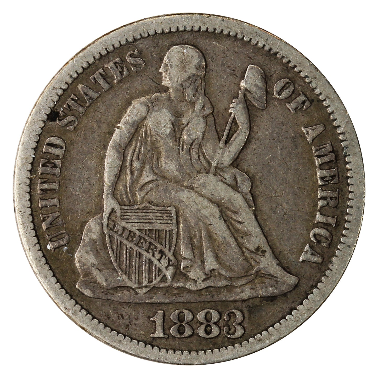1883 USA Dime Fine (F12)