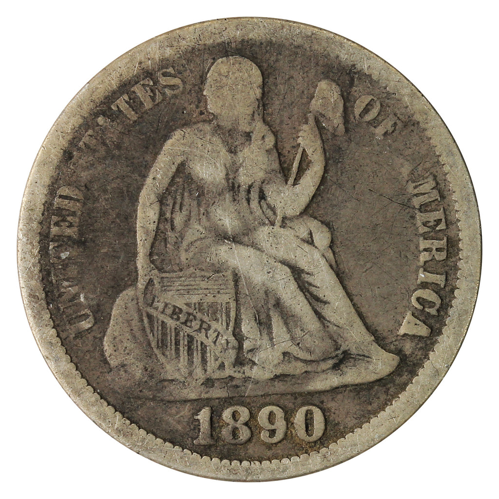 1890 USA Dime G-VG (G6)