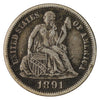 1891 USA Dime Very Fine (VF20)