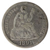 1891 USA Dime G-VG (G6)