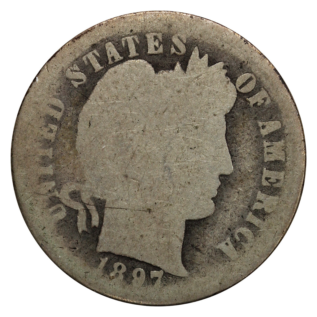 1897 S USA Dime About Good (AG3)