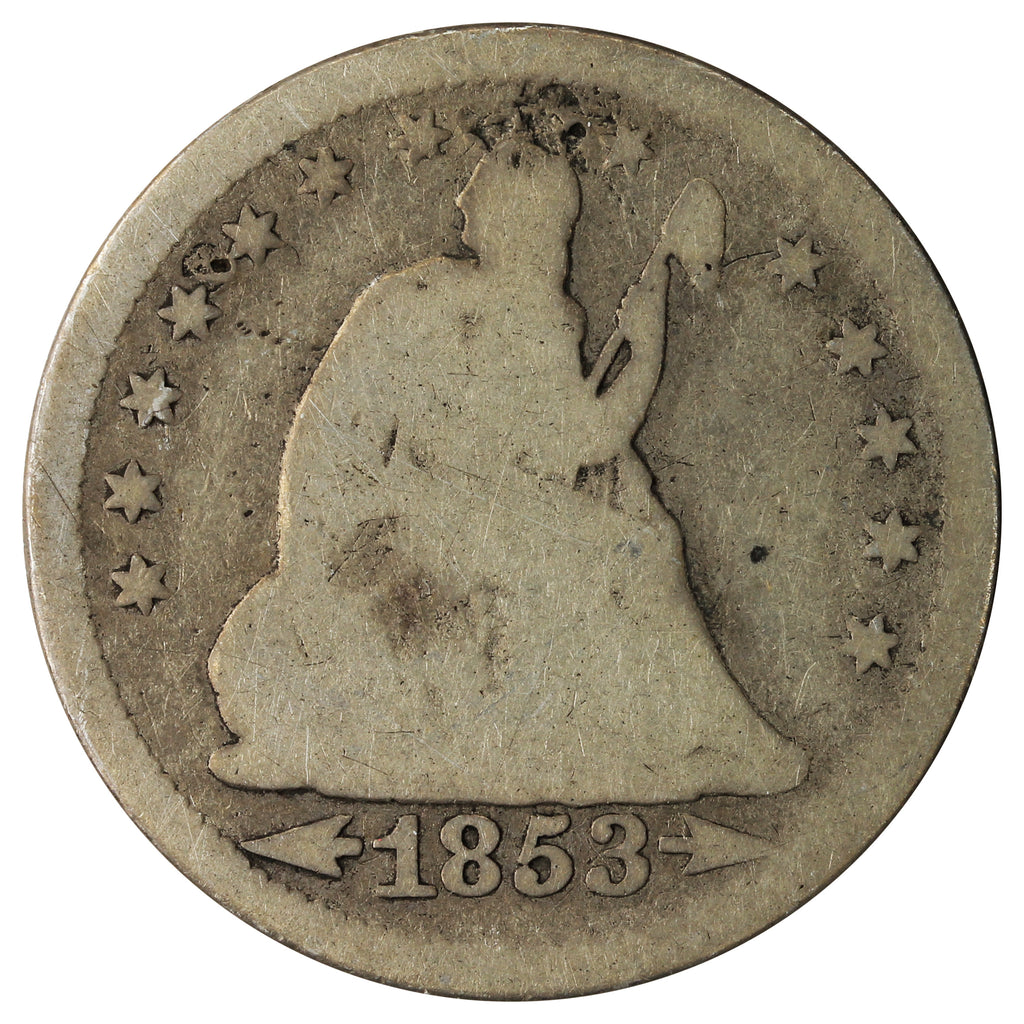 1853 Arrows & Rays USA Quarter Good (G4)