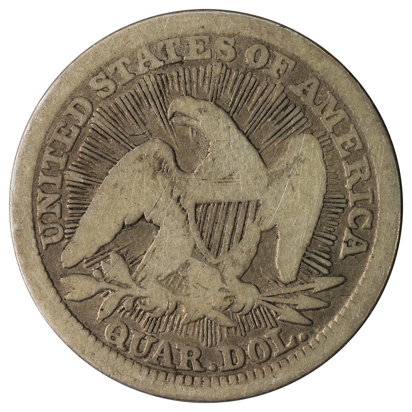 1853 Arrows & Rays USA Quarter Good (G4)