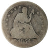 1854 Arrows No Rays USA Quarter About Good (AG3)