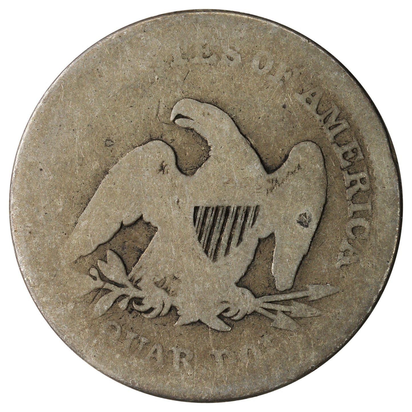 1854 Arrows No Rays USA Quarter Filler