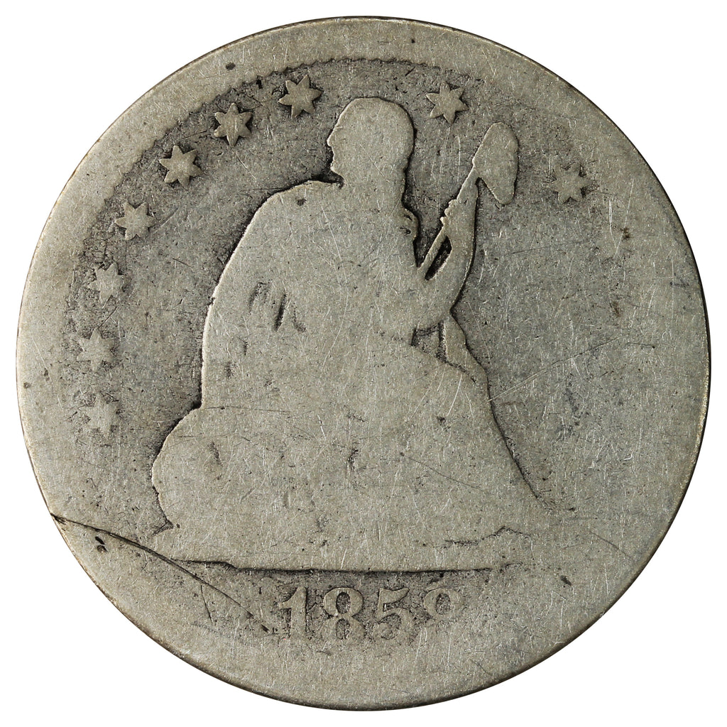 1858 USA Quarter About Good (AG3)