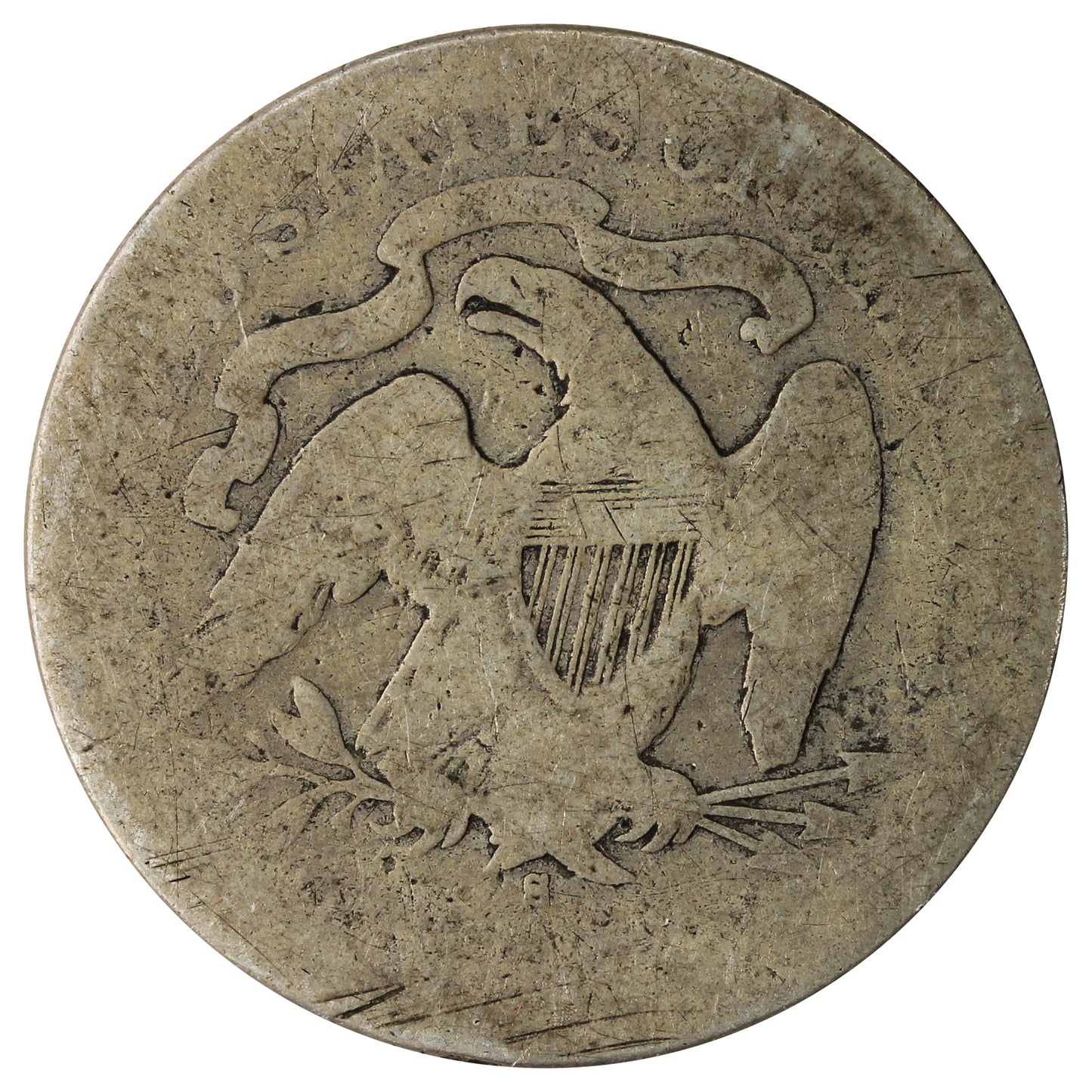 1876 S USA Quarter About Good (AG3)