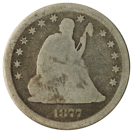 1877 S USA Quarter About Good (AG3)
