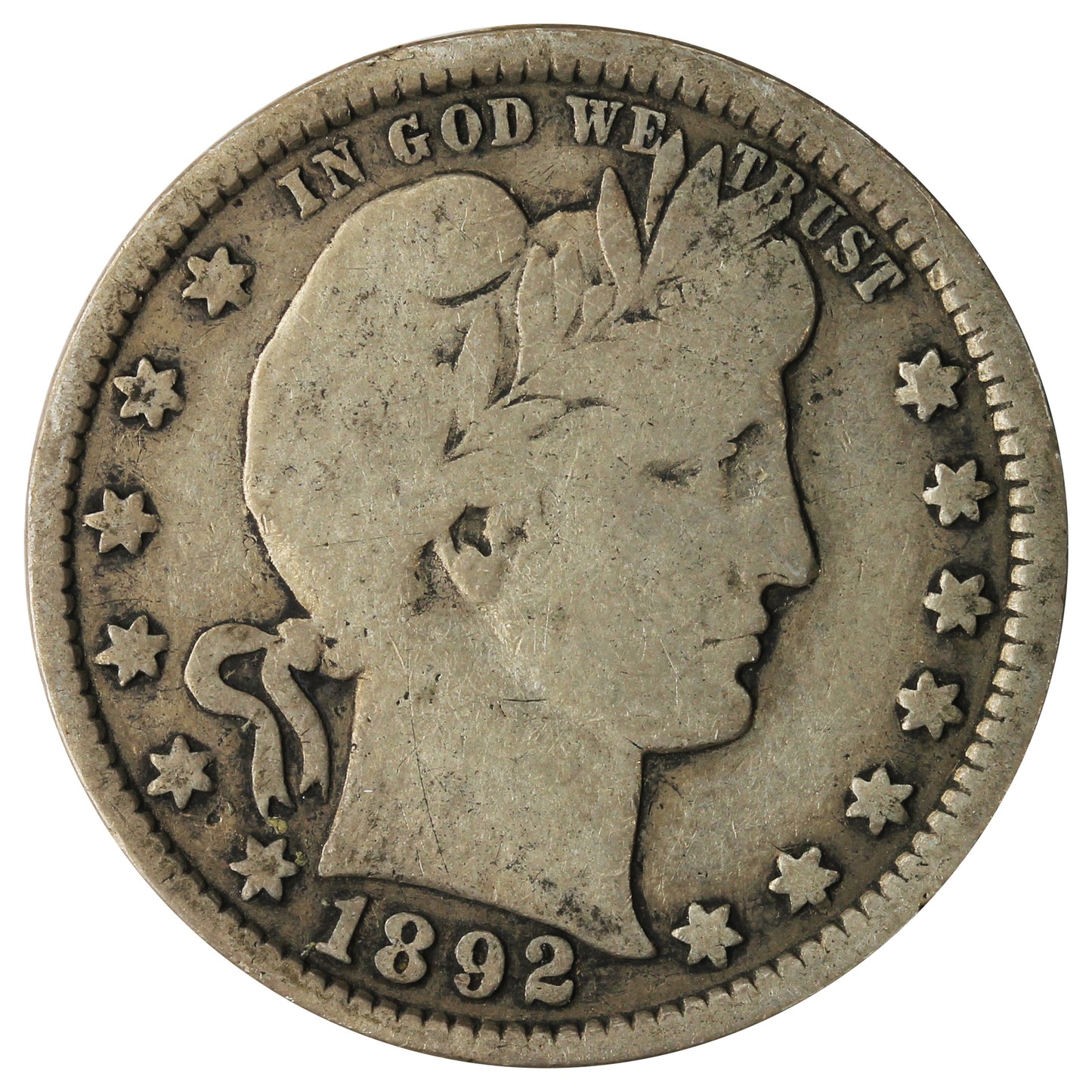 1892 USA Quarter Very Good (VG8)