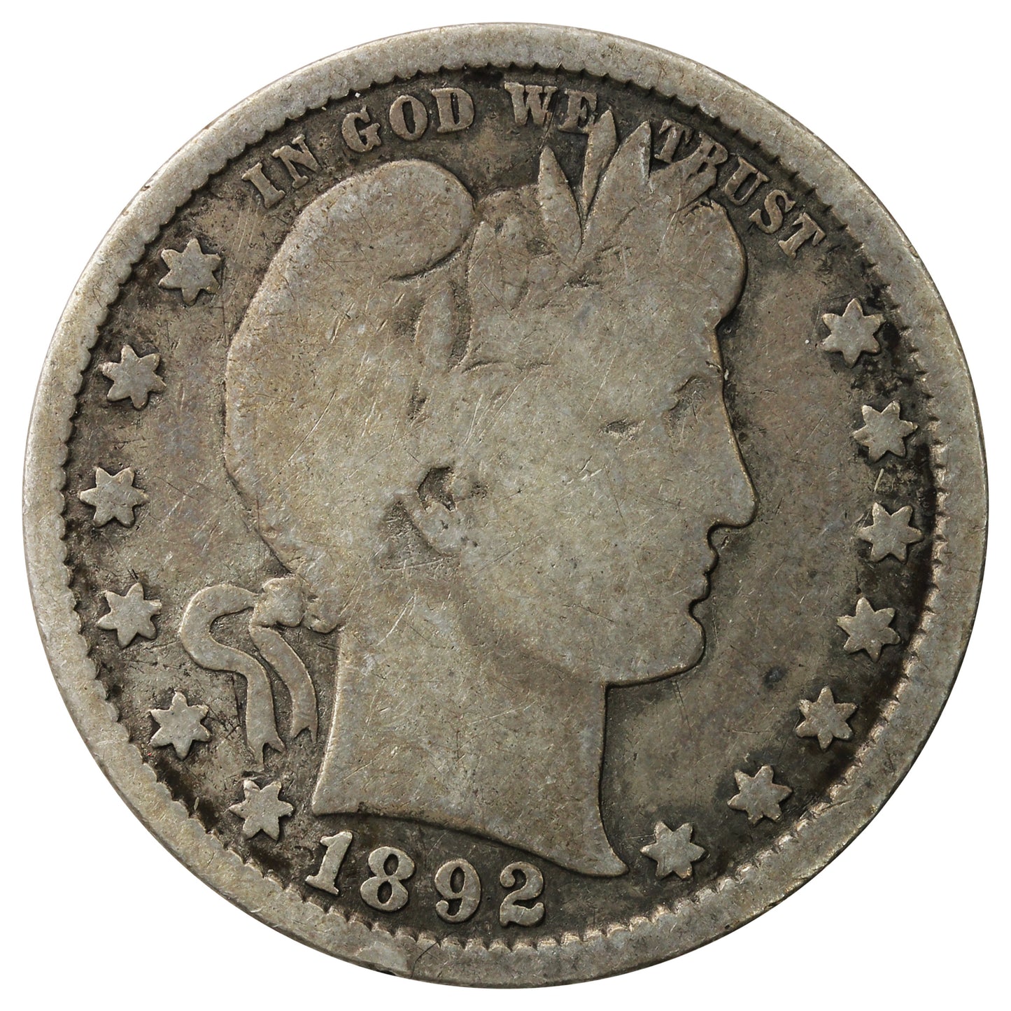 1892 USA Quarter G-VG (G6)