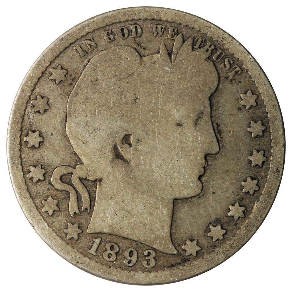 1893 S USA Quarter About Good (AG3)