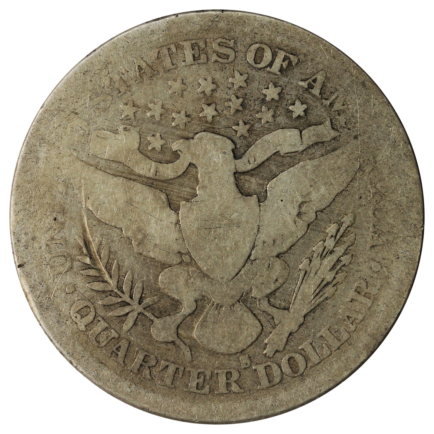 1893 S USA Quarter About Good (AG3)