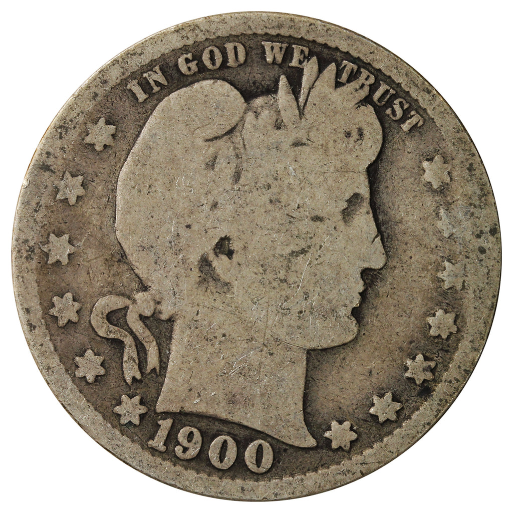 1900 S USA Quarter About Good (AG3)