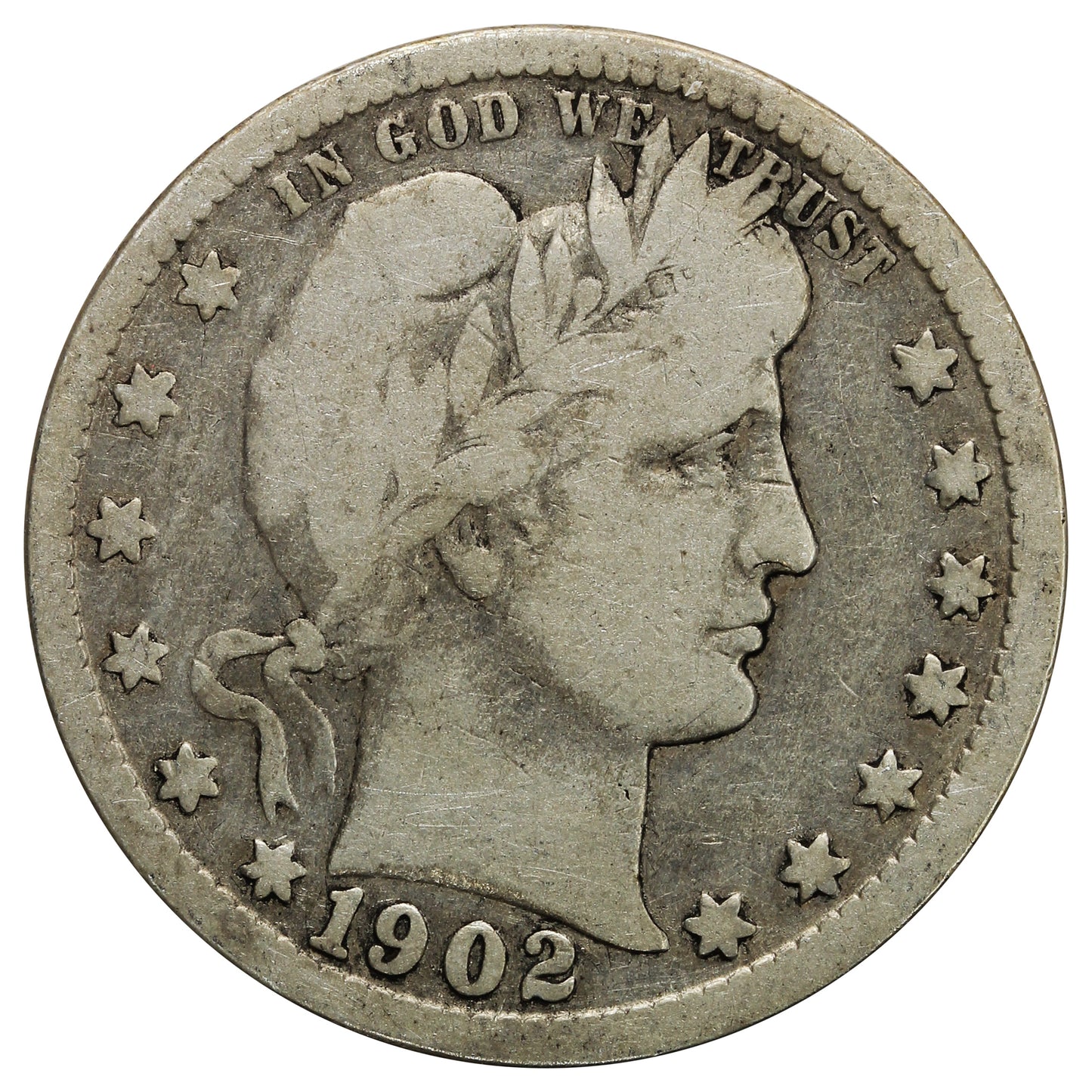 1902 USA Quarter Very Good (VG8)