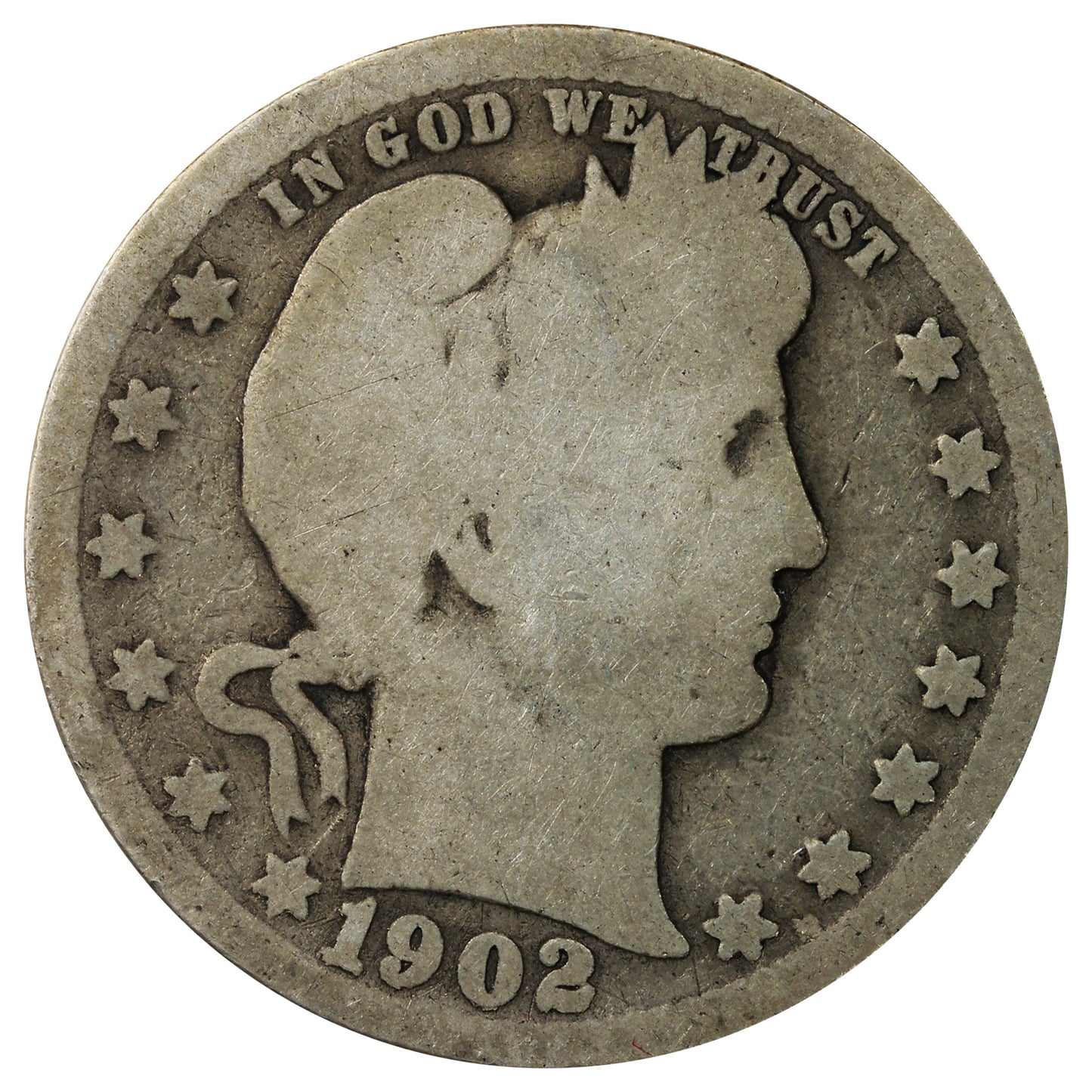 1902 O USA Quarter About Good (AG3)