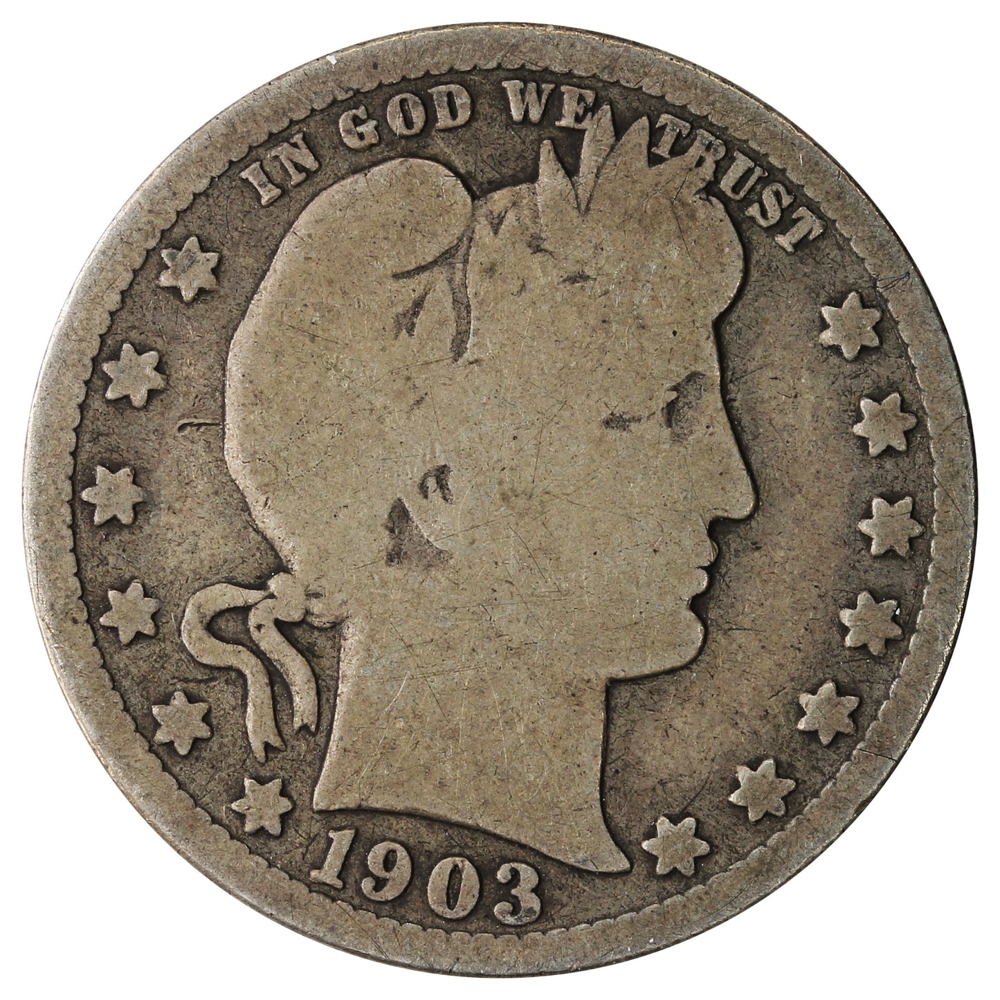 1903 S USA Quarter About Good (AG3)
