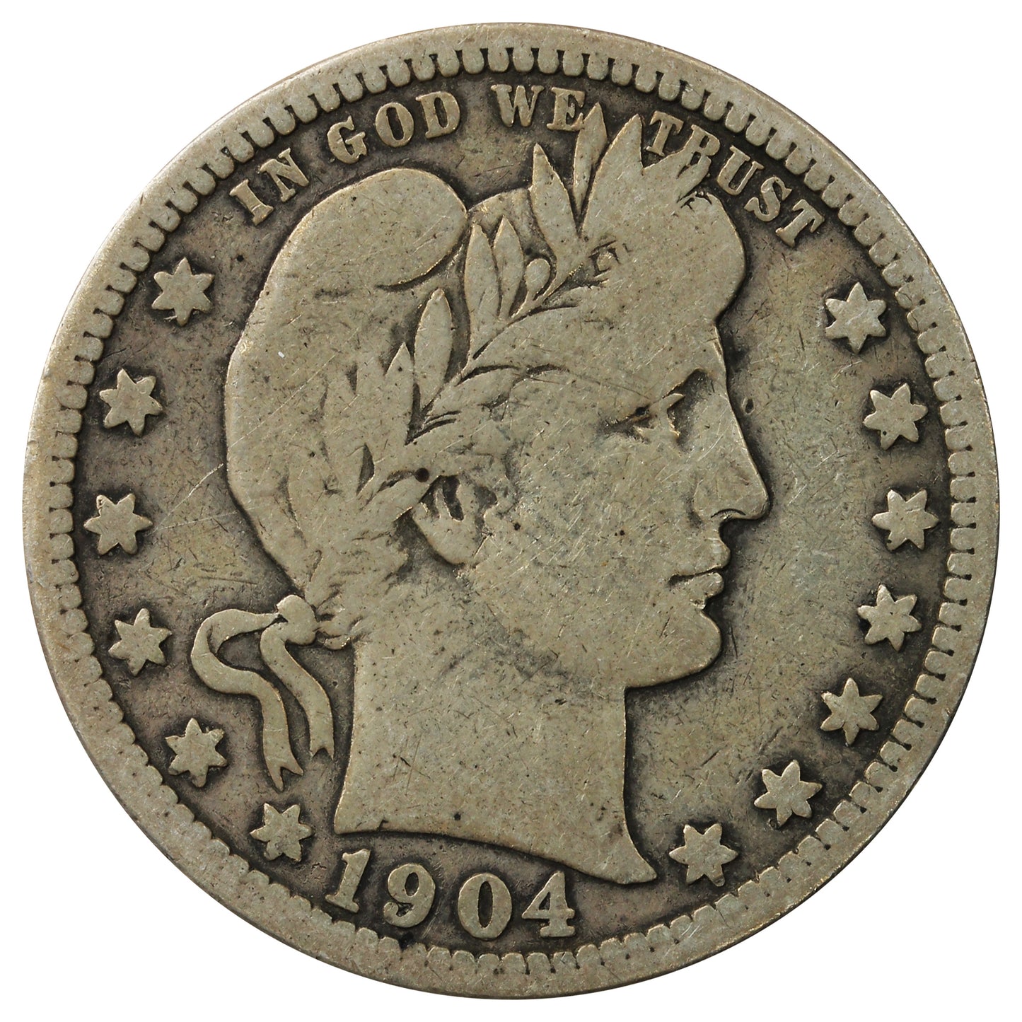1904 USA Quarter Very Good (VG8)