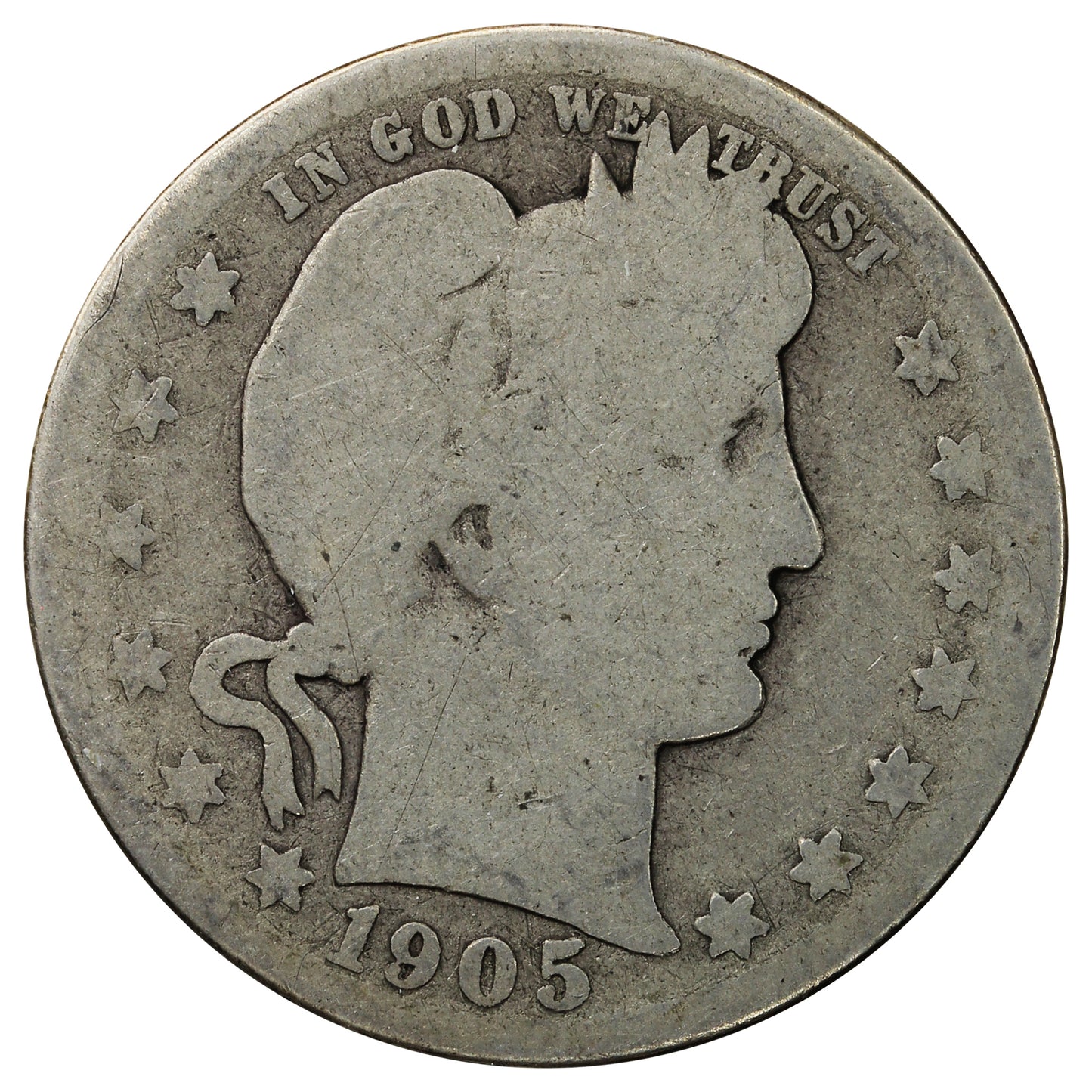 1905 S USA Quarter About Good (AG3)