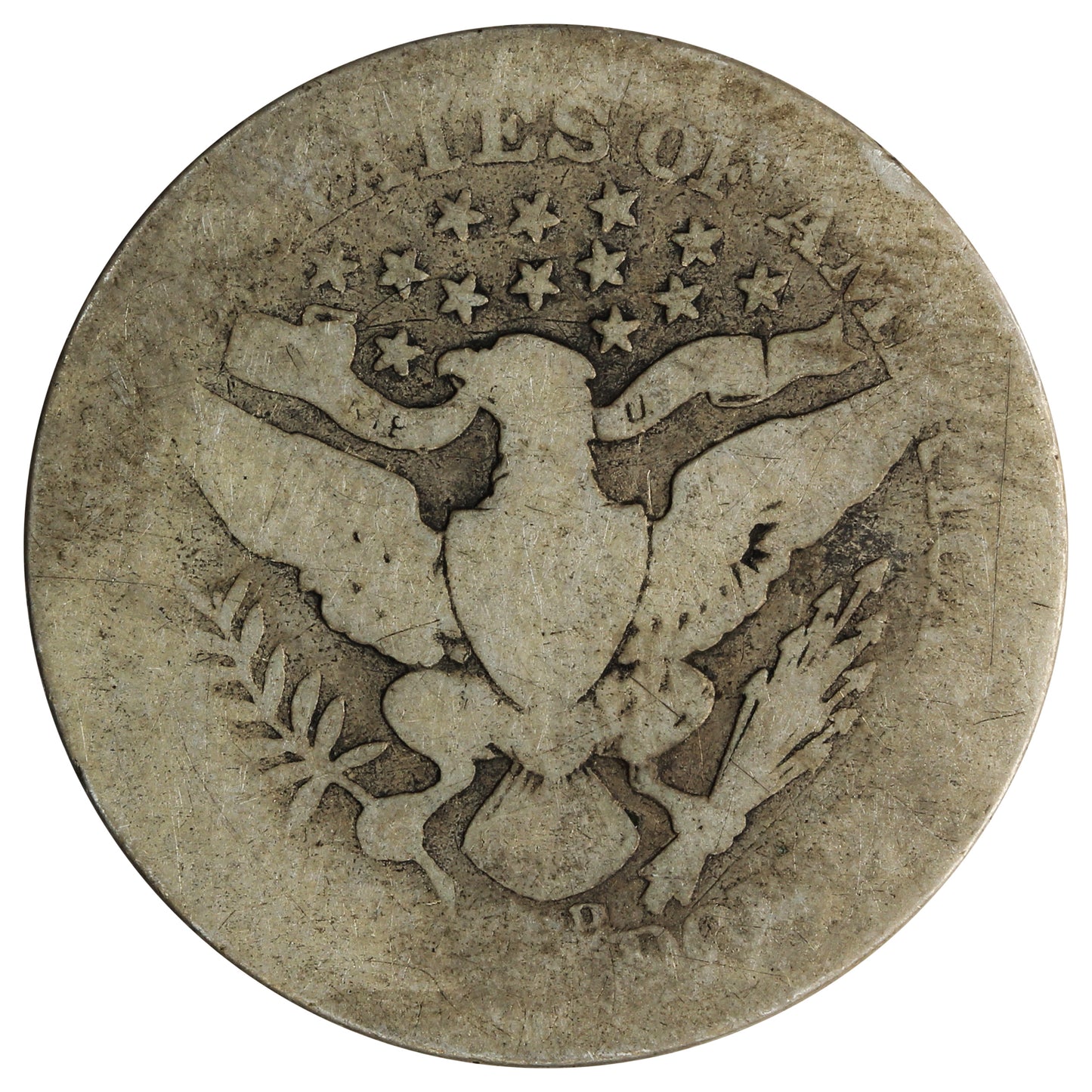 1906 D USA Quarter About Good (AG3)
