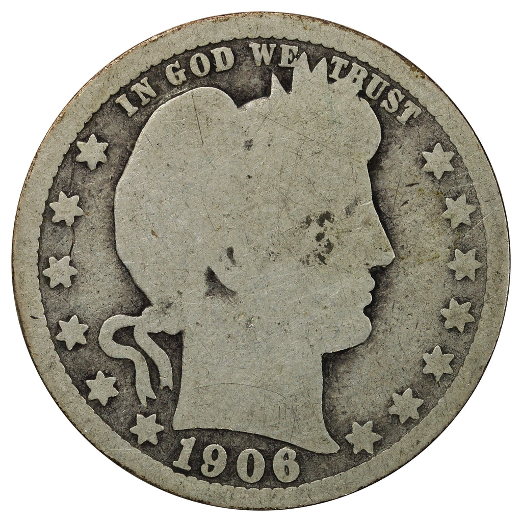 1906 O USA Quarter About Good (AG3)