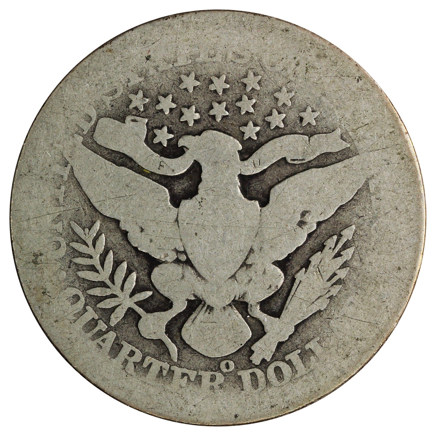 1906 O USA Quarter About Good (AG3)