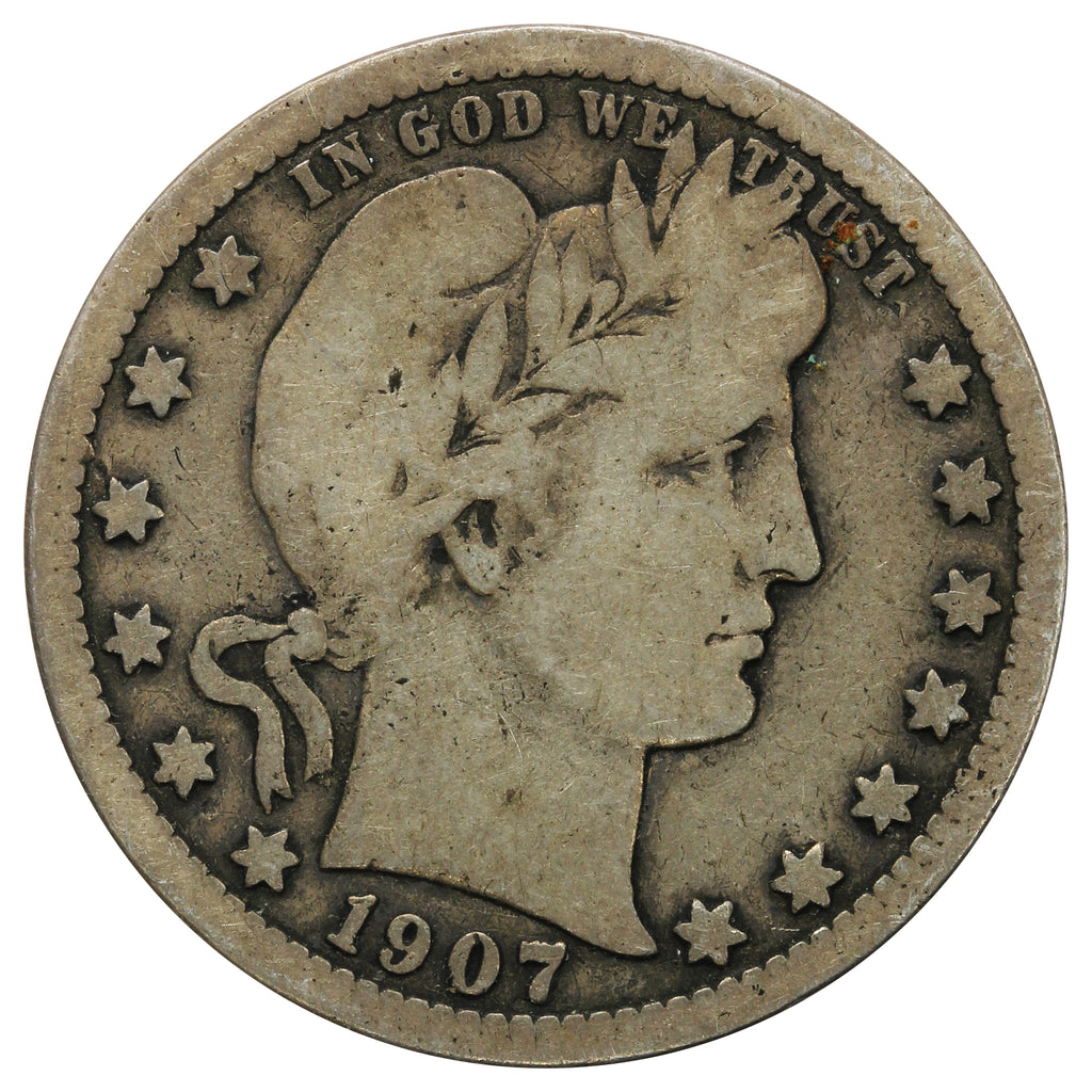 1907 S USA Quarter G-VG (G6)