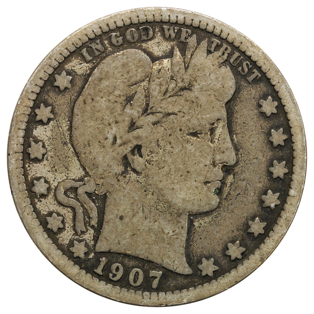 1907 S USA Quarter Good (G4)