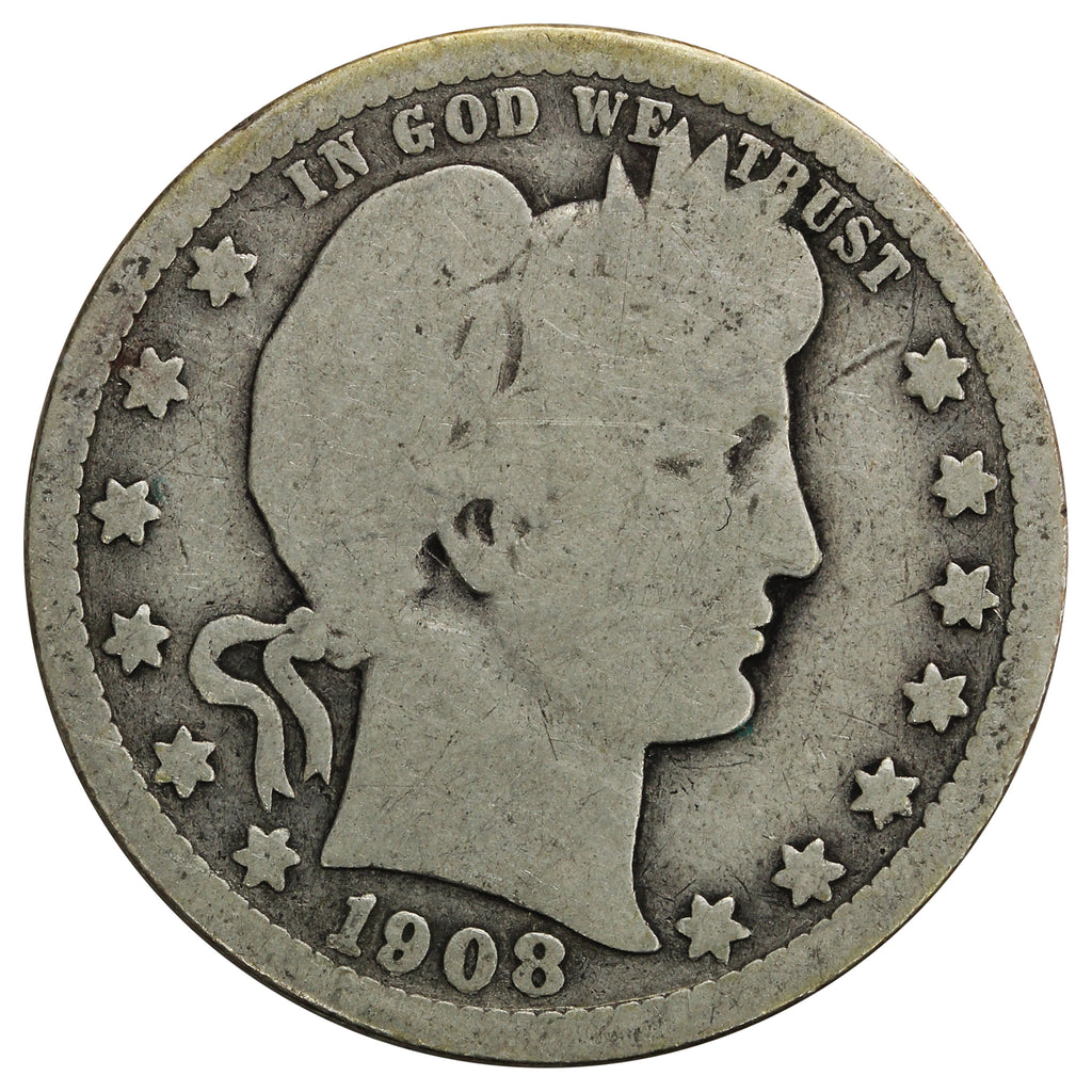 1908 USA Quarter Good (G4)