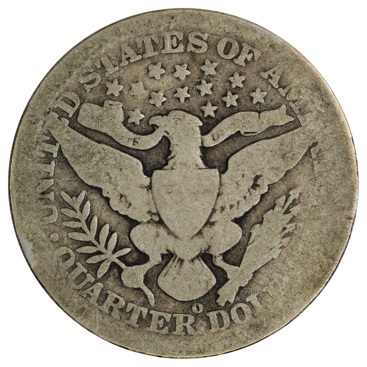 1908 O USA Quarter About Good (AG3)