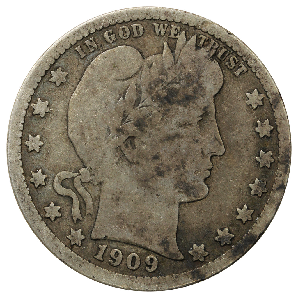 1909 D USA Quarter Very Good (VG8)