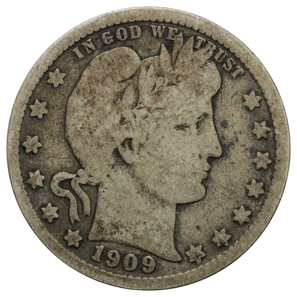 1909 D USA Quarter G-VG (G6)