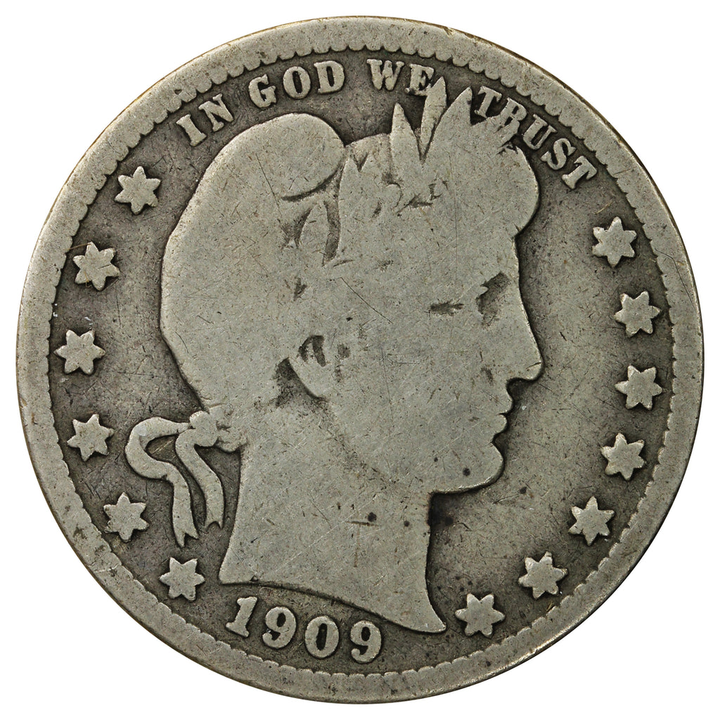 1909 S USA Quarter G-VG (G6)