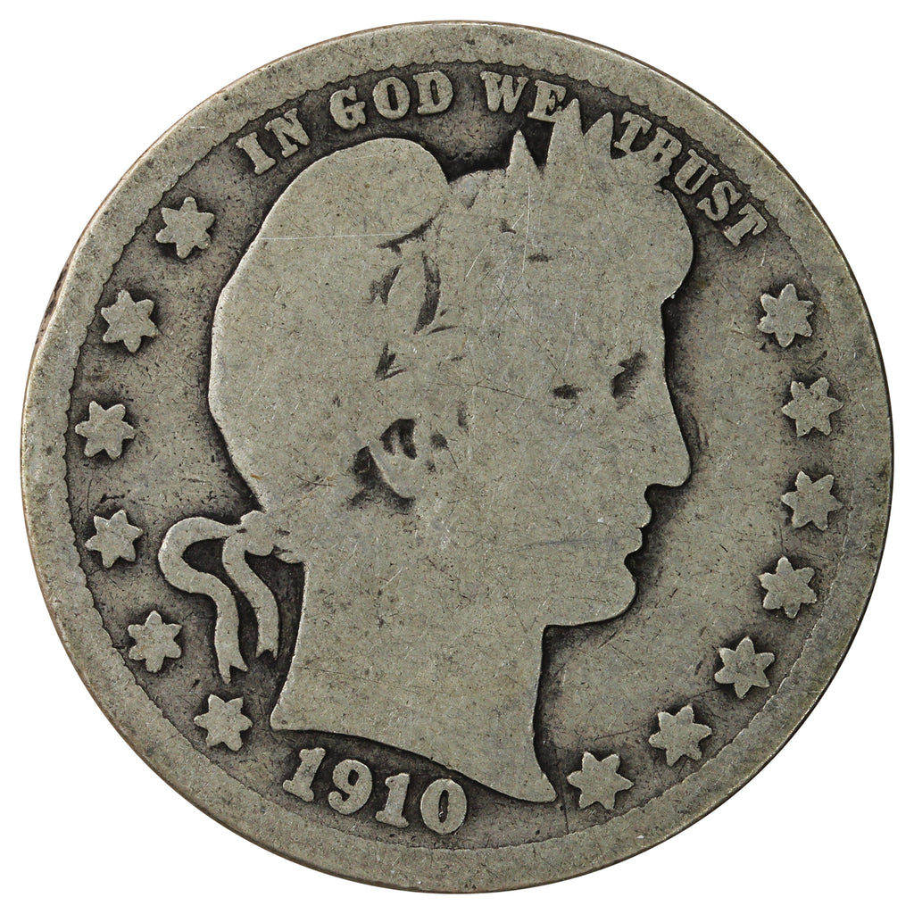 1910 USA Quarter About Good (AG3)