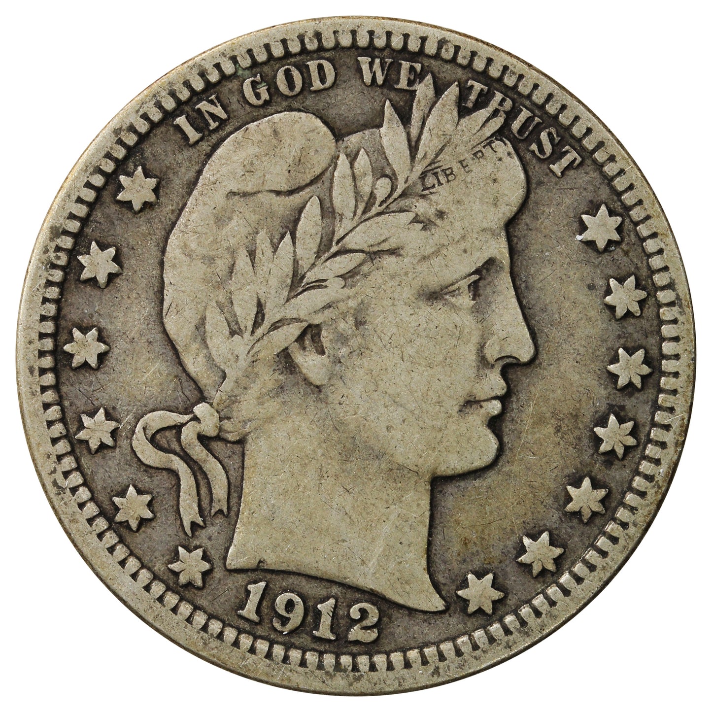 1912 USA Quarter F-VF (F15)