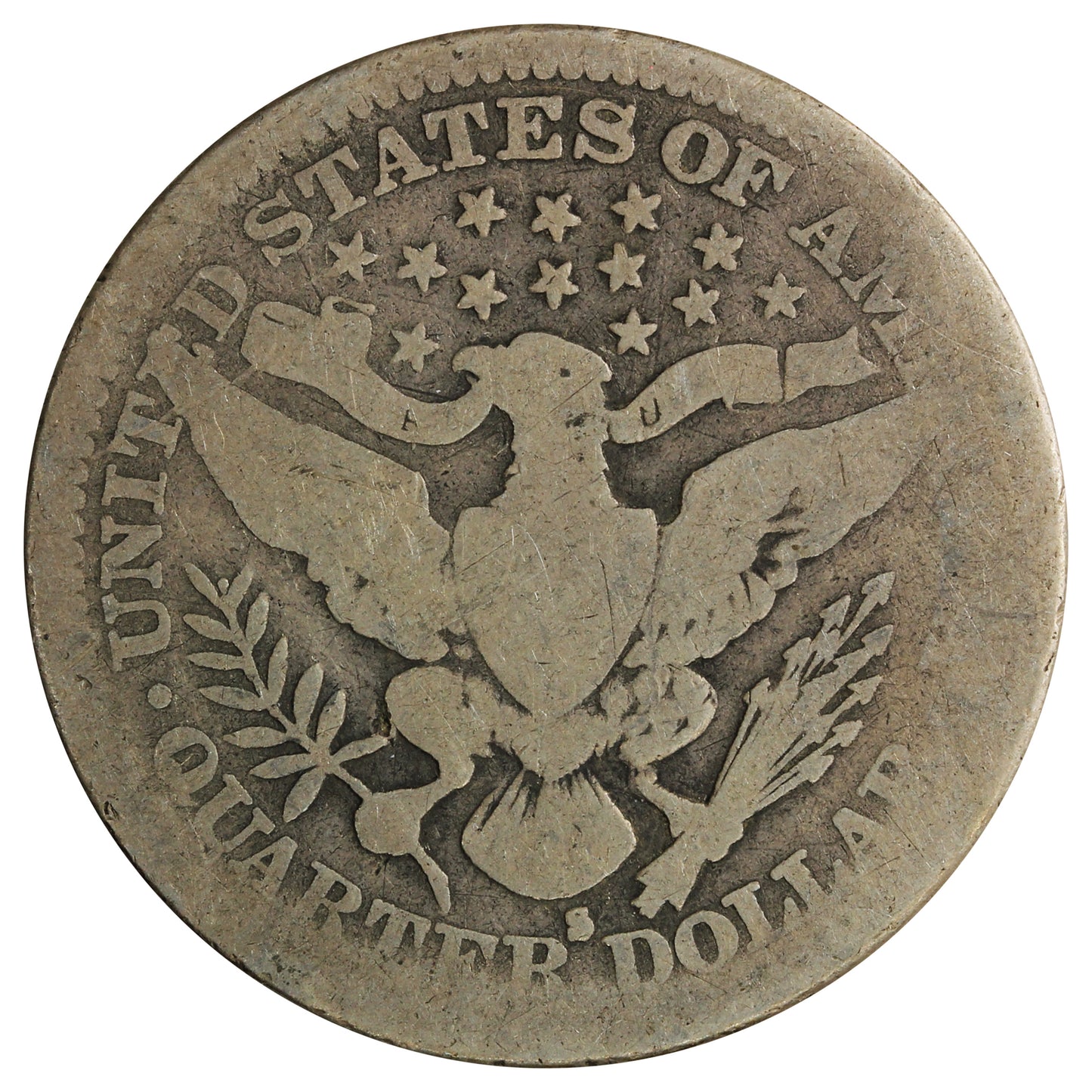 1912 S USA Quarter About Good (AG3)