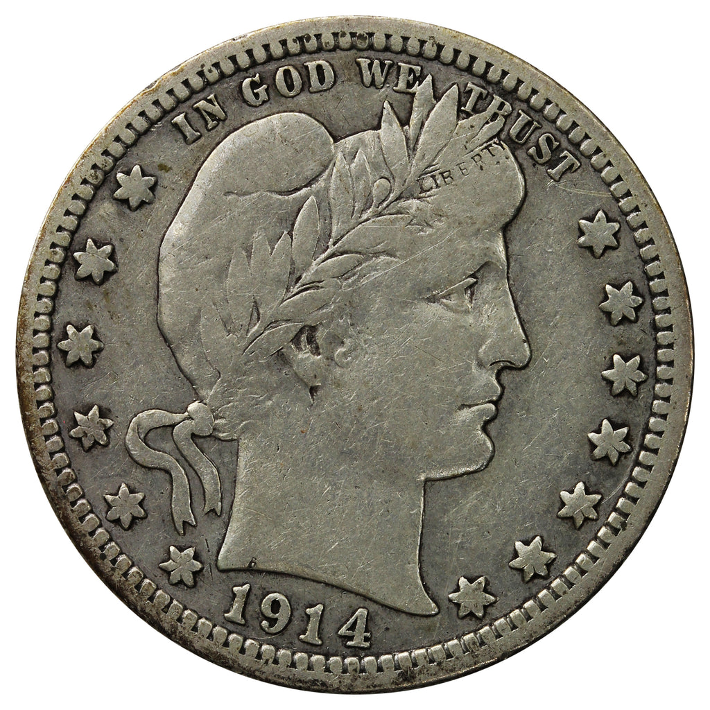 1914 USA Quarter F-VF (F15)