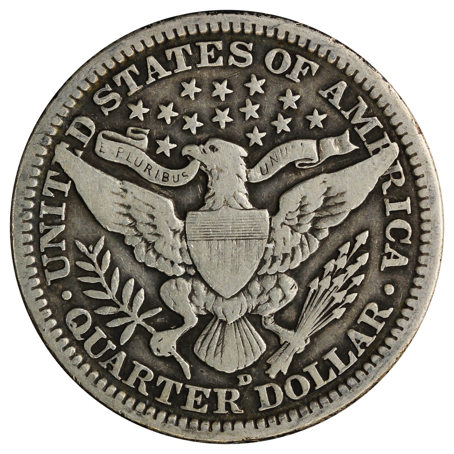 1914 D USA Quarter F-VF (F15)
