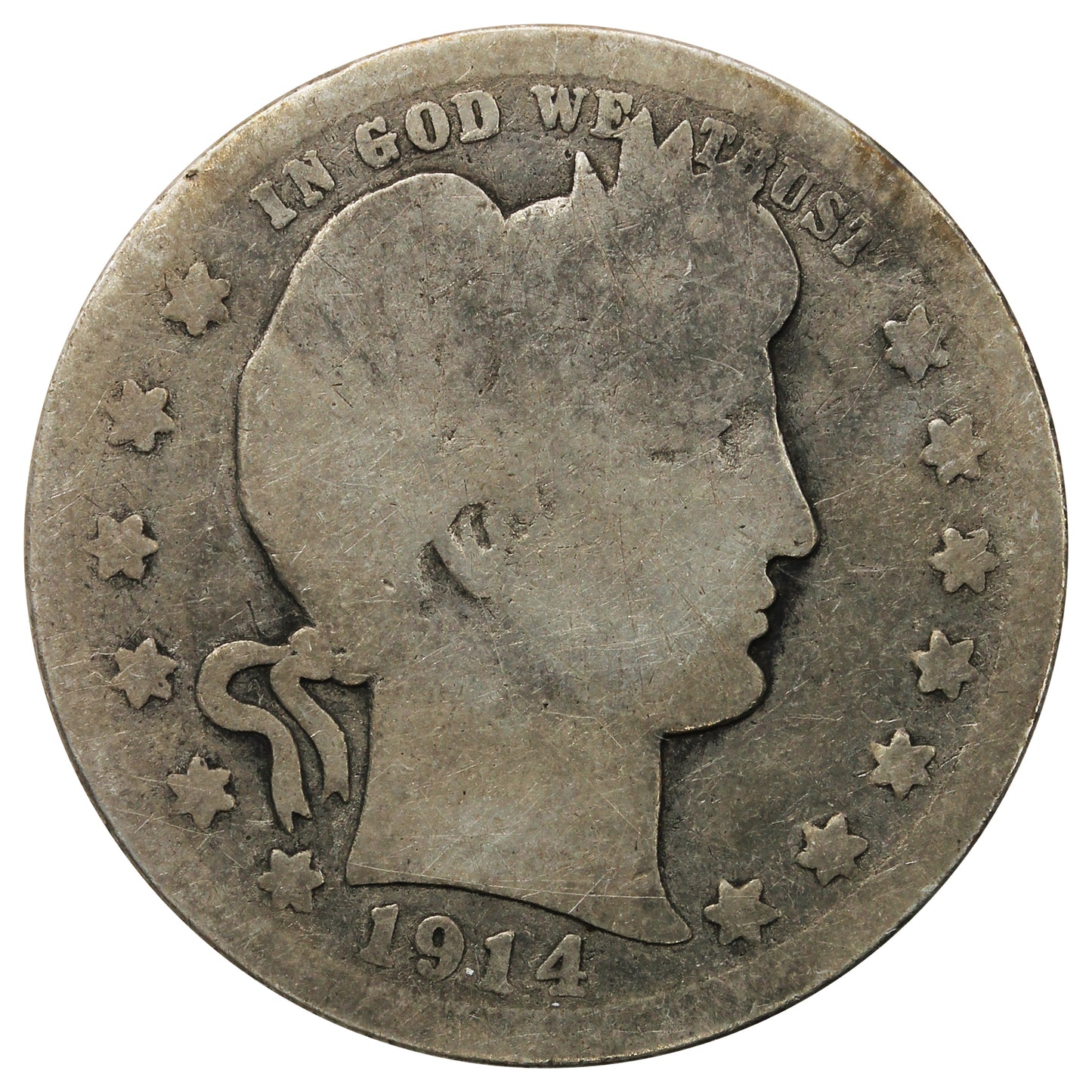1914 D USA Quarter About Good (AG3)
