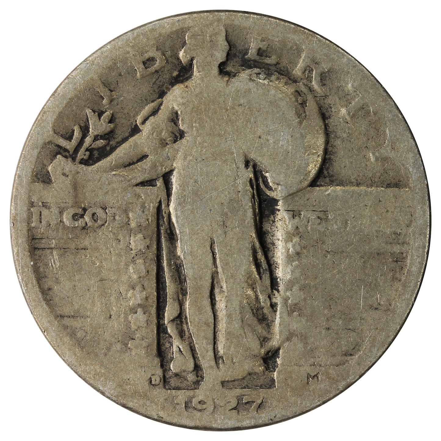 1927 D USA Quarter About Good (AG3)