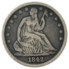1842 Medium Date USA Half Dollar VG-F (VG10) $