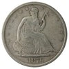 1870 USA Half Dollar F-VF (F15) $