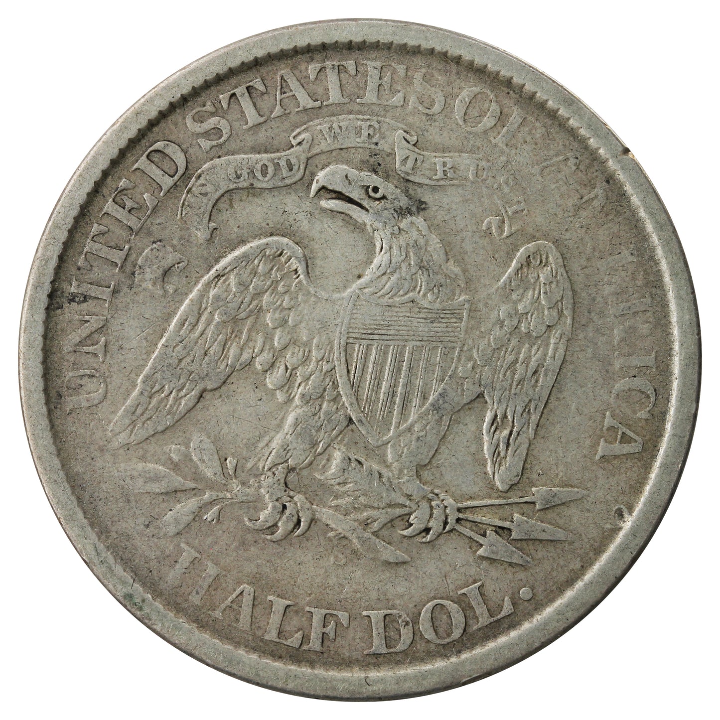 1870 USA Half Dollar F-VF (F15) $
