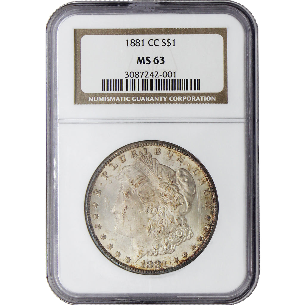 1881 CC USA Dollar NGC Certified MS63