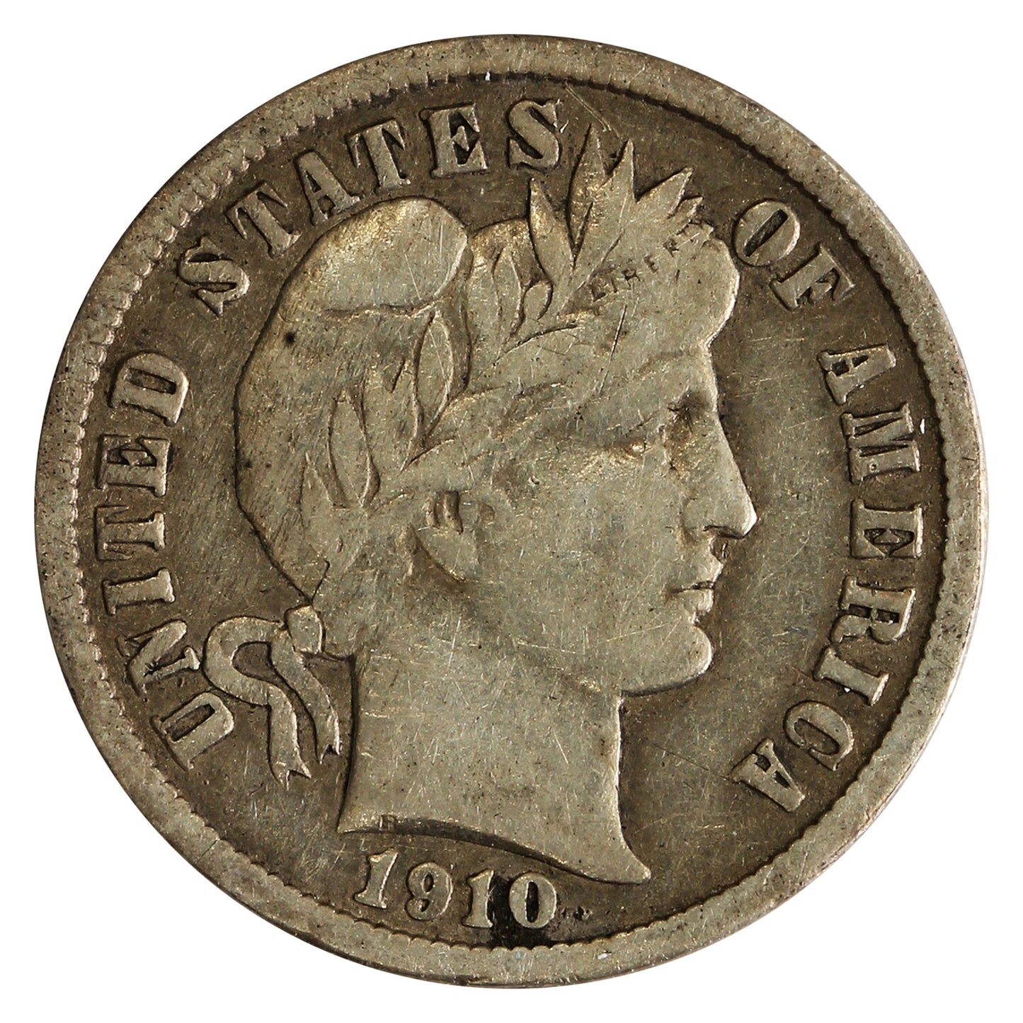 1910 USA Dime Fine (F12)
